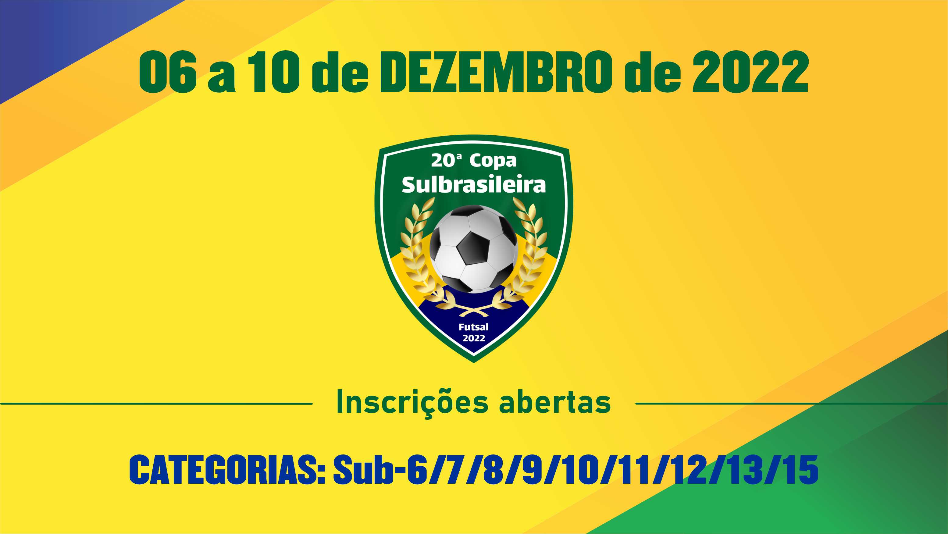 Prevista para dezembro, Copa Sulbrasileira recebe inscrições