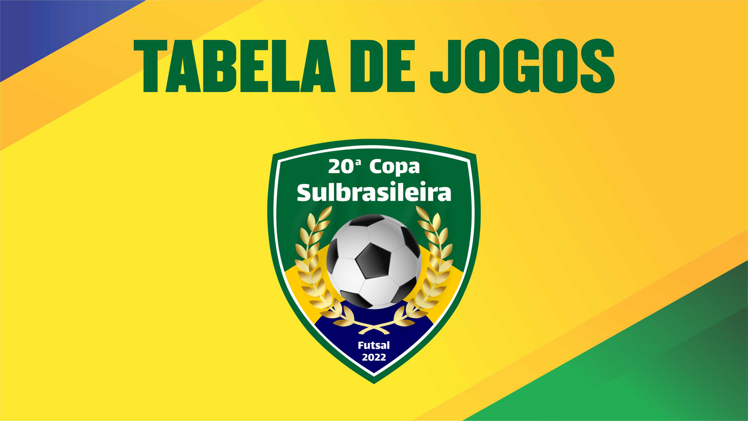 Copa Sulbrasileira começa no dia 6. Confira a Tabela de Jogos