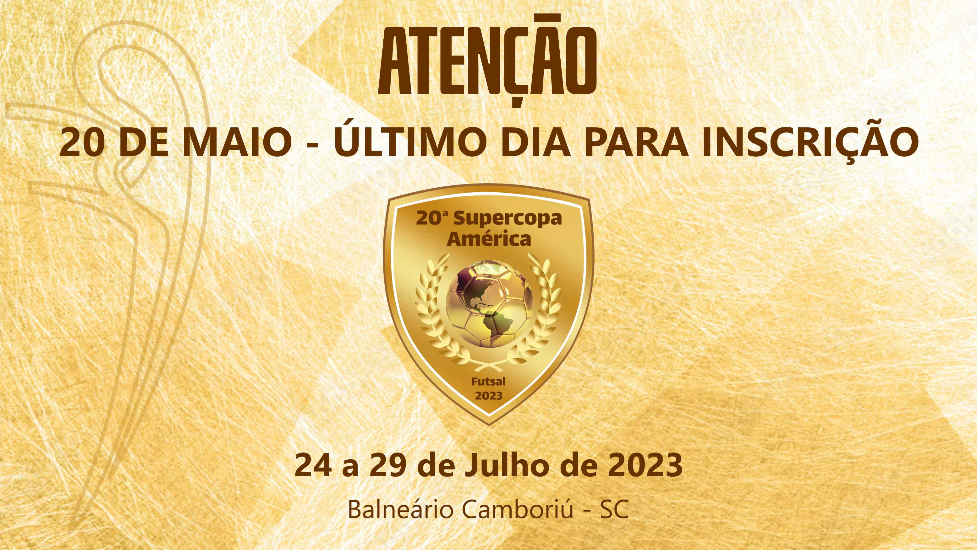 Prazo de inscrições está chegando ao fim