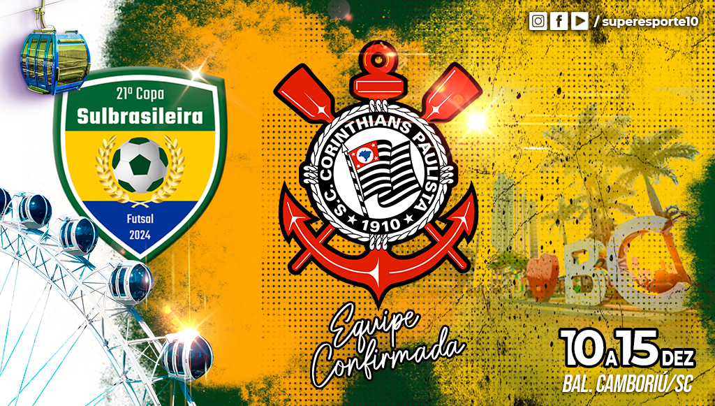 Corinthians será presença na 21ª Copa Sulbrasileira