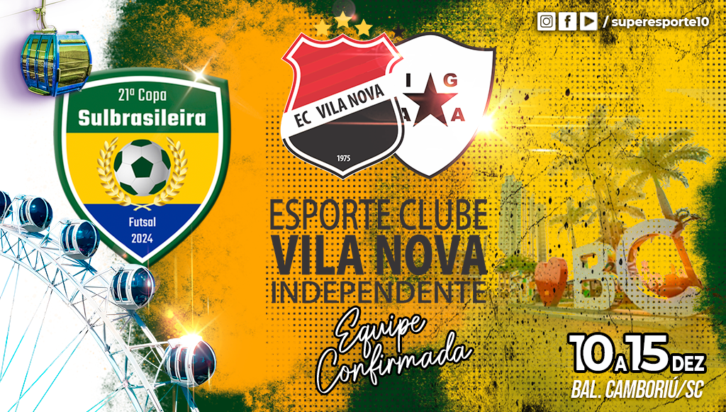 Vila Nova/Independente, do RS, estará na 21ª Copa Sulbrasileira