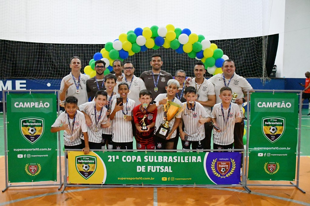 Outra goleada e o Corinthians conquista também a Sub-10
