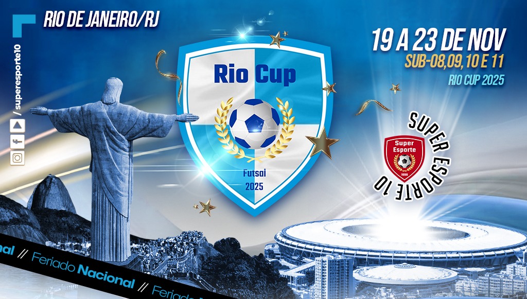 Rio Cup 2025 abre prazo para pré-inscrições de equipes