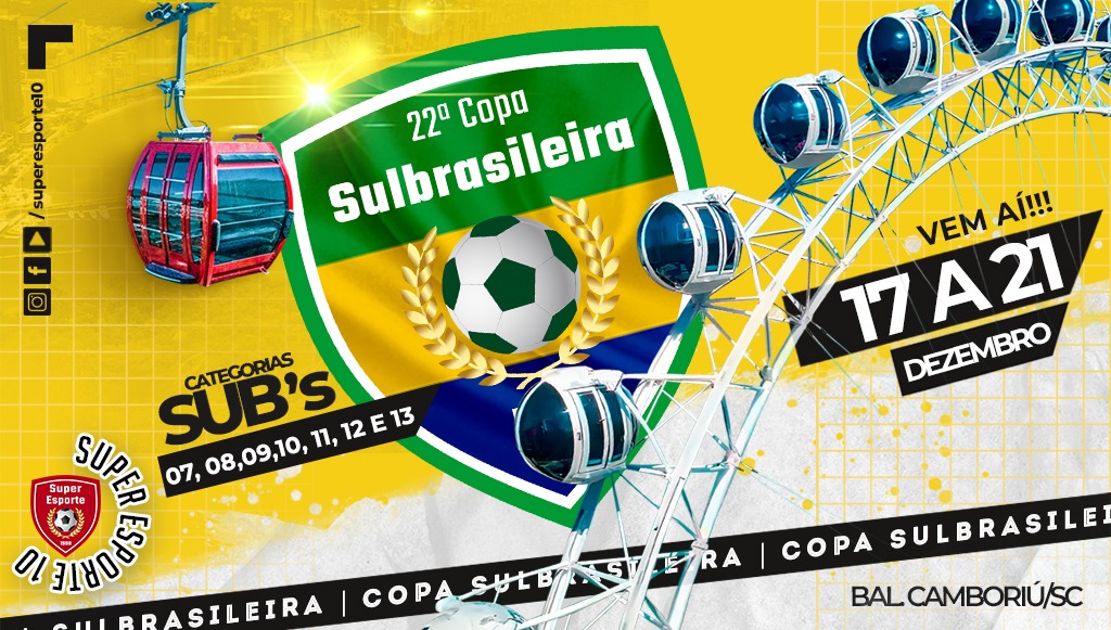 Aberto o prazo de inscrições para a Copa Sulbrasileira