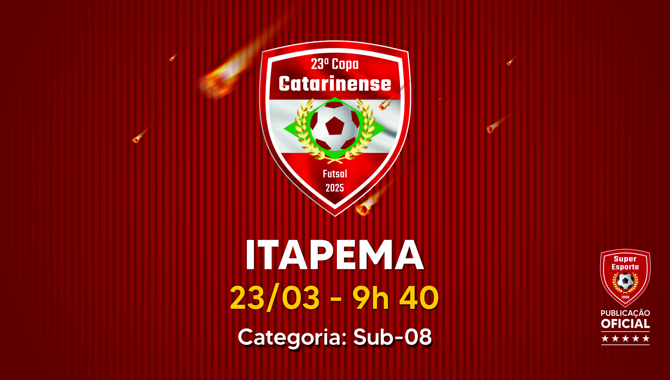 Copa Catarinense terá 3 grupos da Sub-08 em Itapema