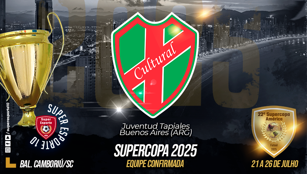 Juventud Tapiales, da Argentina, estará na Supercopa