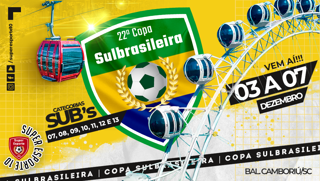 Aberto o prazo de inscrições para a Copa Sulbrasileira