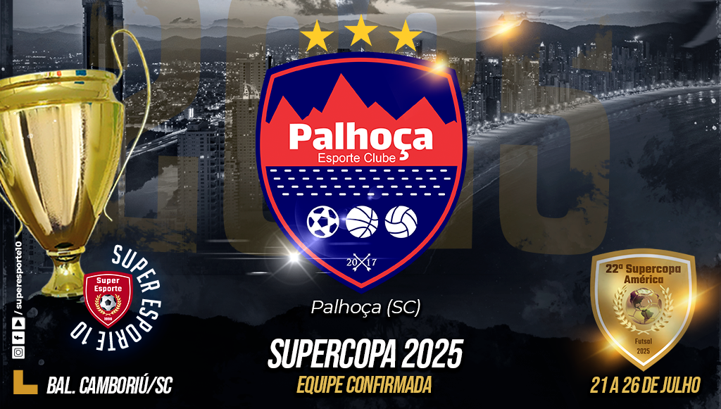 Palhoça E. C. estará em mais uma edição da Supercopa