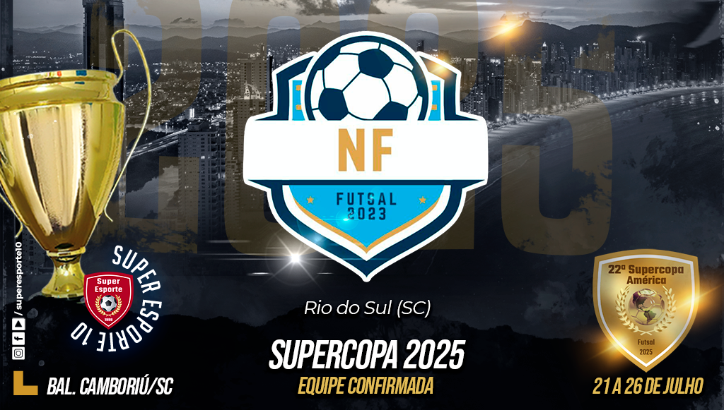 NF garante vaga na 22ª Supercopa América de Futsal