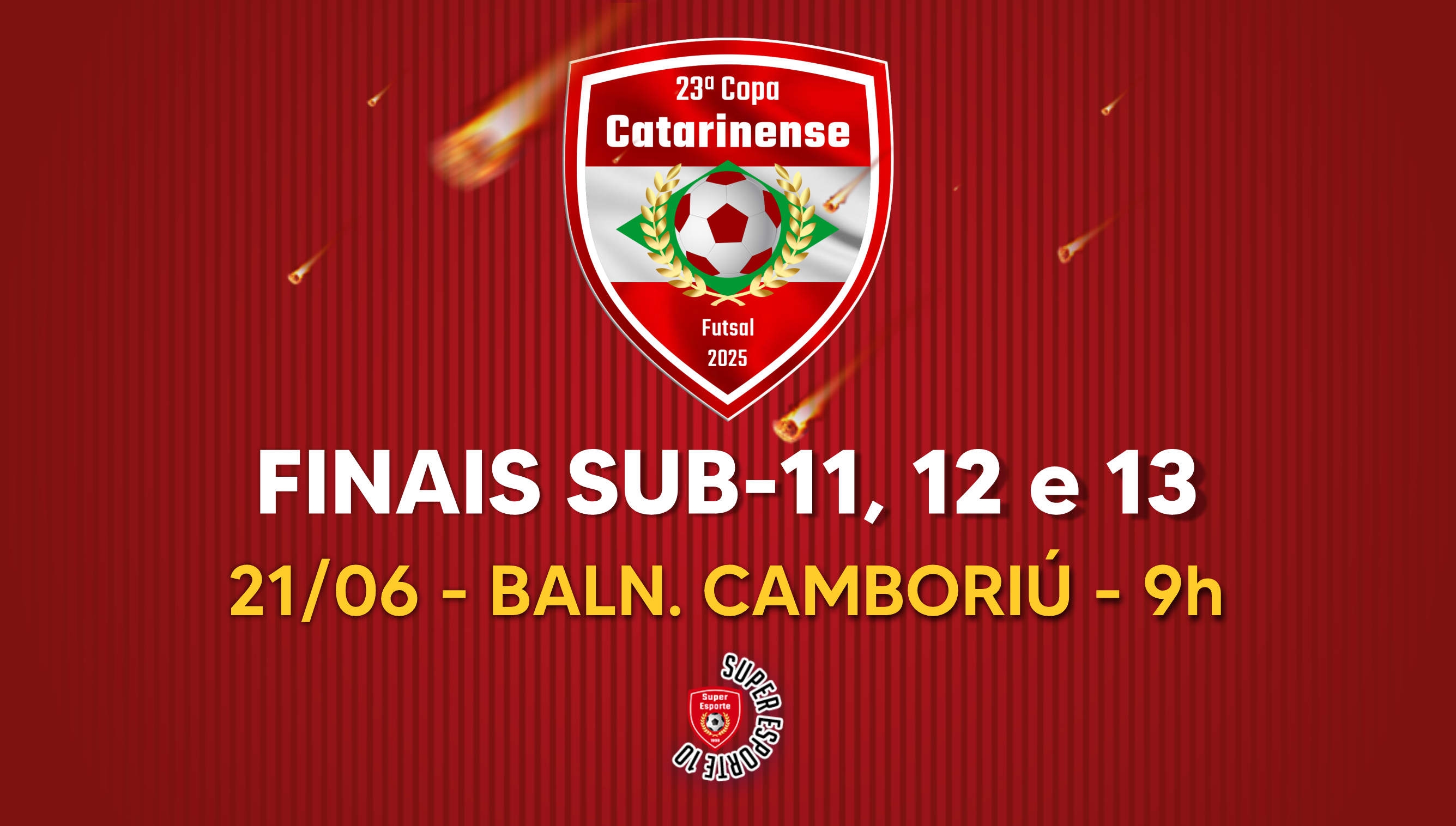 Subs-11, 12 e 13 decidem neste sábado em Baln. Camboriú