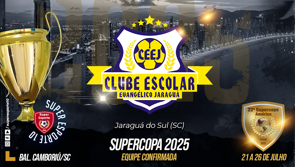 CEEJ, de Jaraguá do Sul, disputará a Supercopa