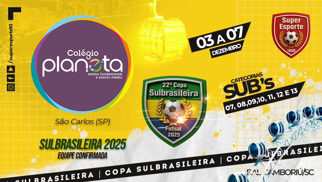 Colégio Planeta (SP) é mais uma confirmação na Sulbrasileira